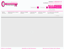 Tablet Screenshot of coachingfemenino.com